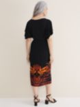 Phase Eight Bellita Abstract Print Skirt, Black/Multi