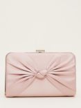 Phase Eight Satin Knot Front Box Clutch Bag, Antique Rose