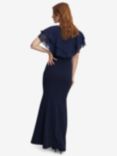 Gina Bacconi Sharla Cape Maxi Dress, Navy