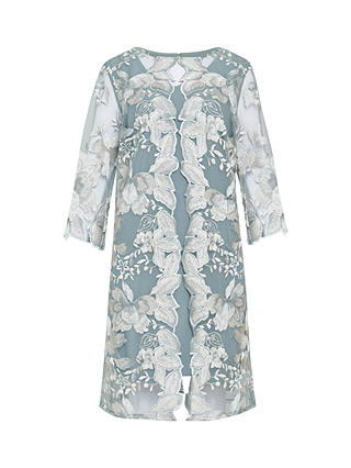 Gina Bacconi Savoy Embroidered Lace Jacket and Dress, Ice Sage