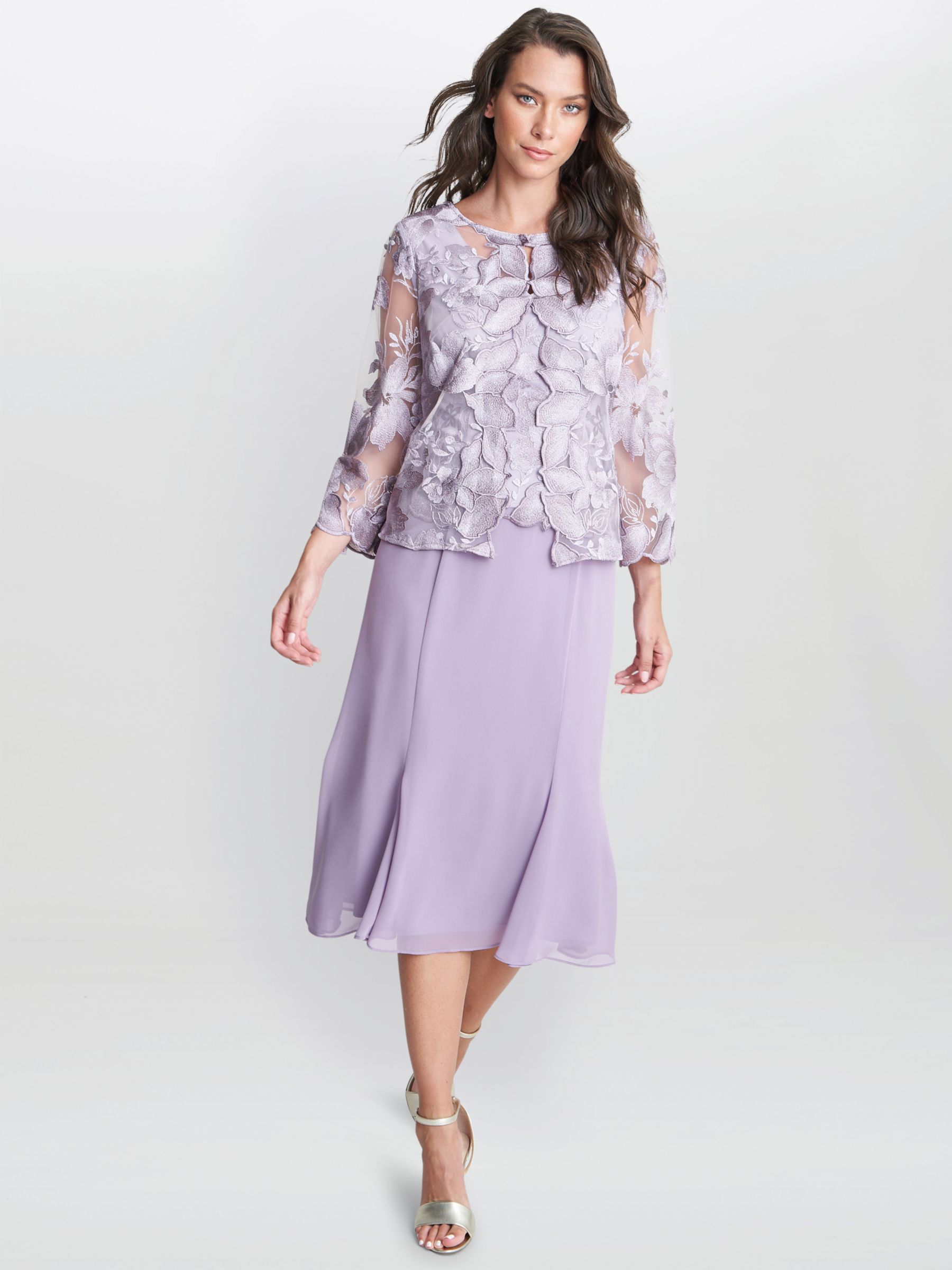 Buy Gina Bacconi Nadine Midi Length Dress Online at johnlewis.com