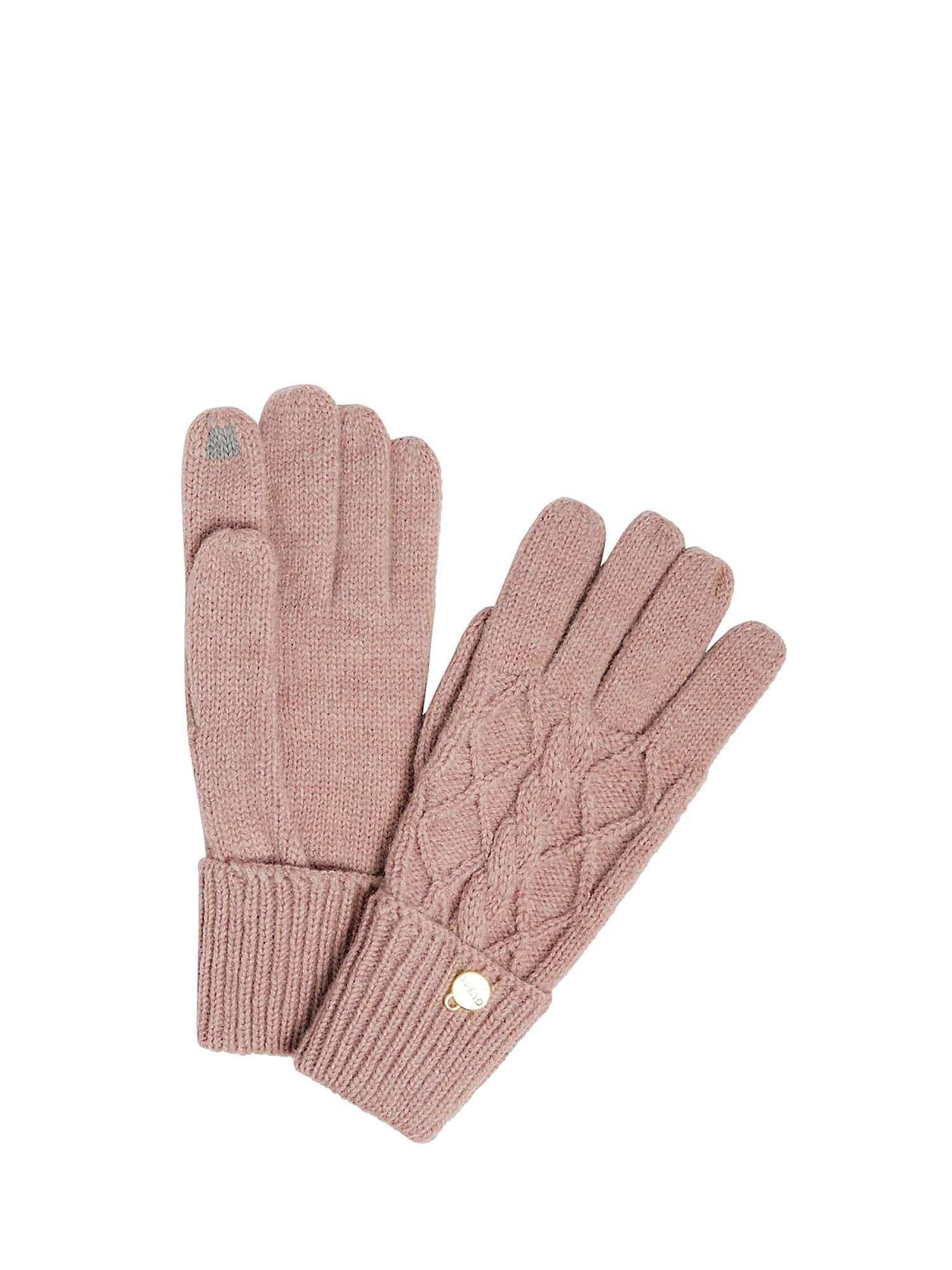 Buy GUESS Cable Knit Gloves Online at johnlewis.com