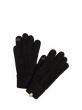 GUESS Cable Knit Gloves, Black