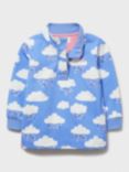 Crew Clothing Kids' Half Zip Sweatshirt, Bright Blue, Bright Blue