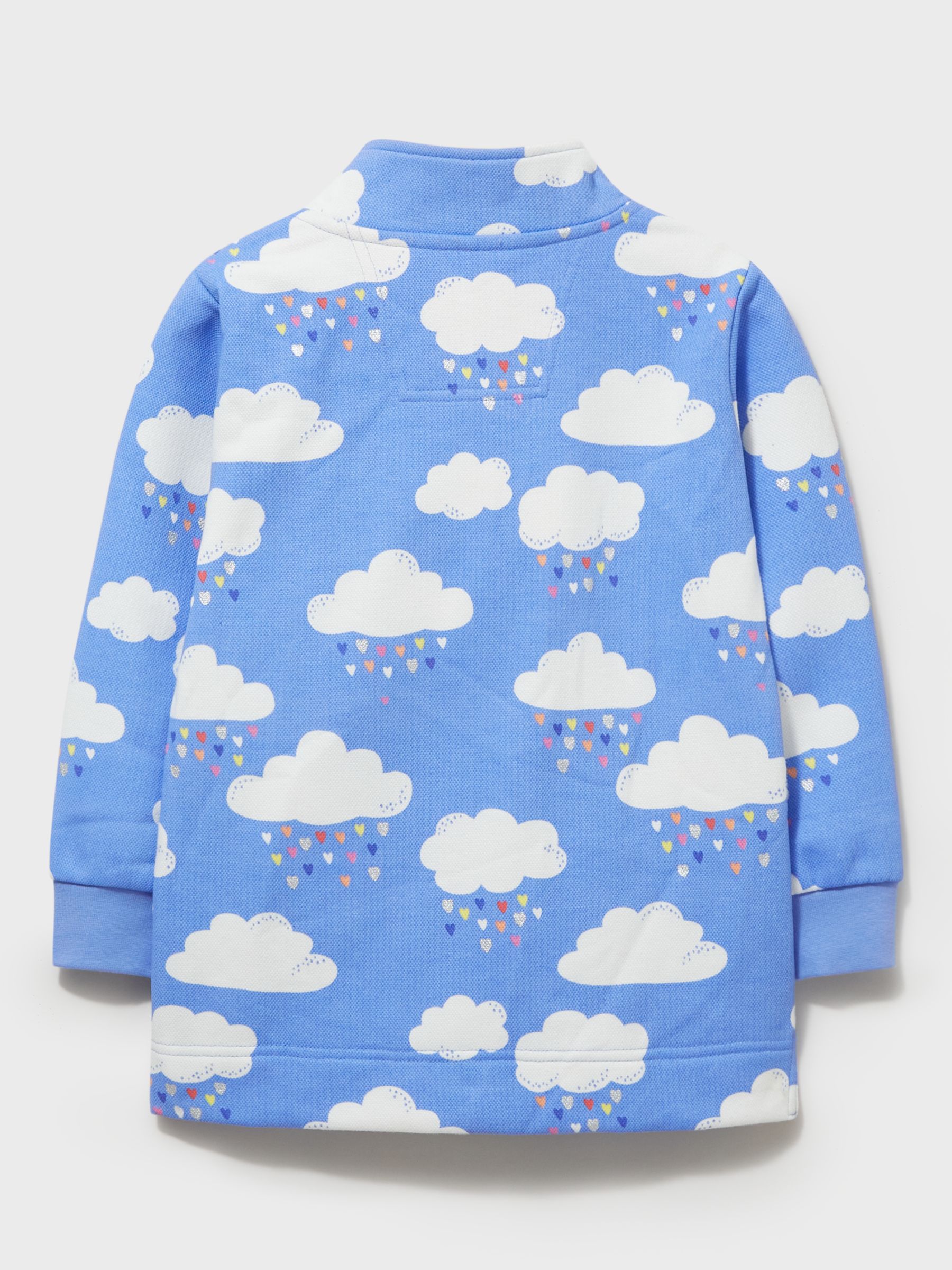 Buy Crew Clothing Kids' Half Zip Sweatshirt, Bright Blue Online at johnlewis.com