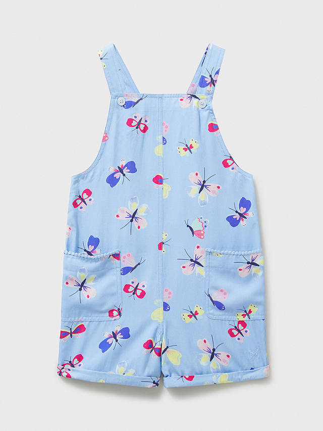 Crew Clothing Kids' Butterfly Playsuit, Bright Blue