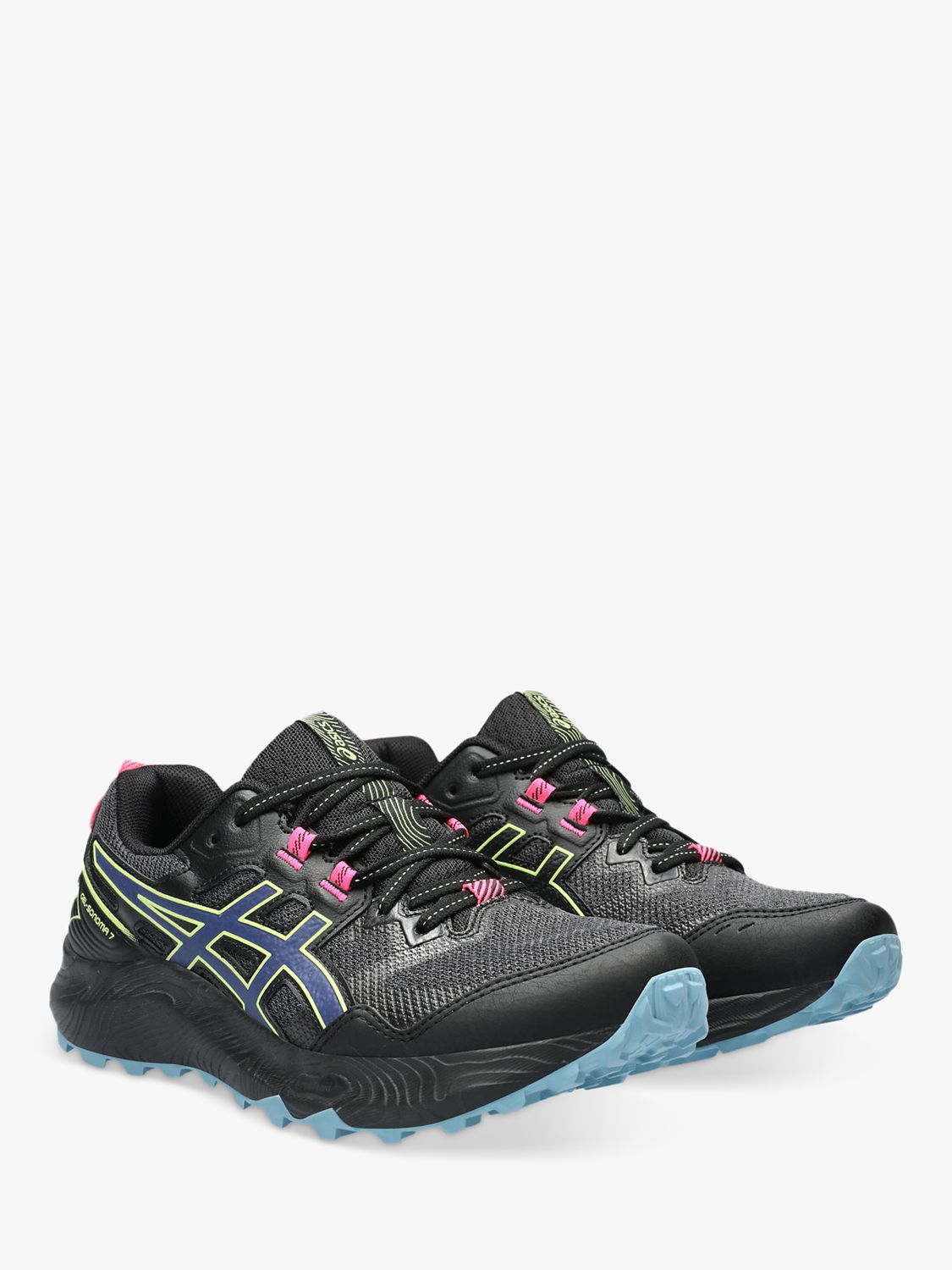 ASICS GEL-SONOMA 7 Women's Trail Running Shoes, Black/Deep Ocean at ...