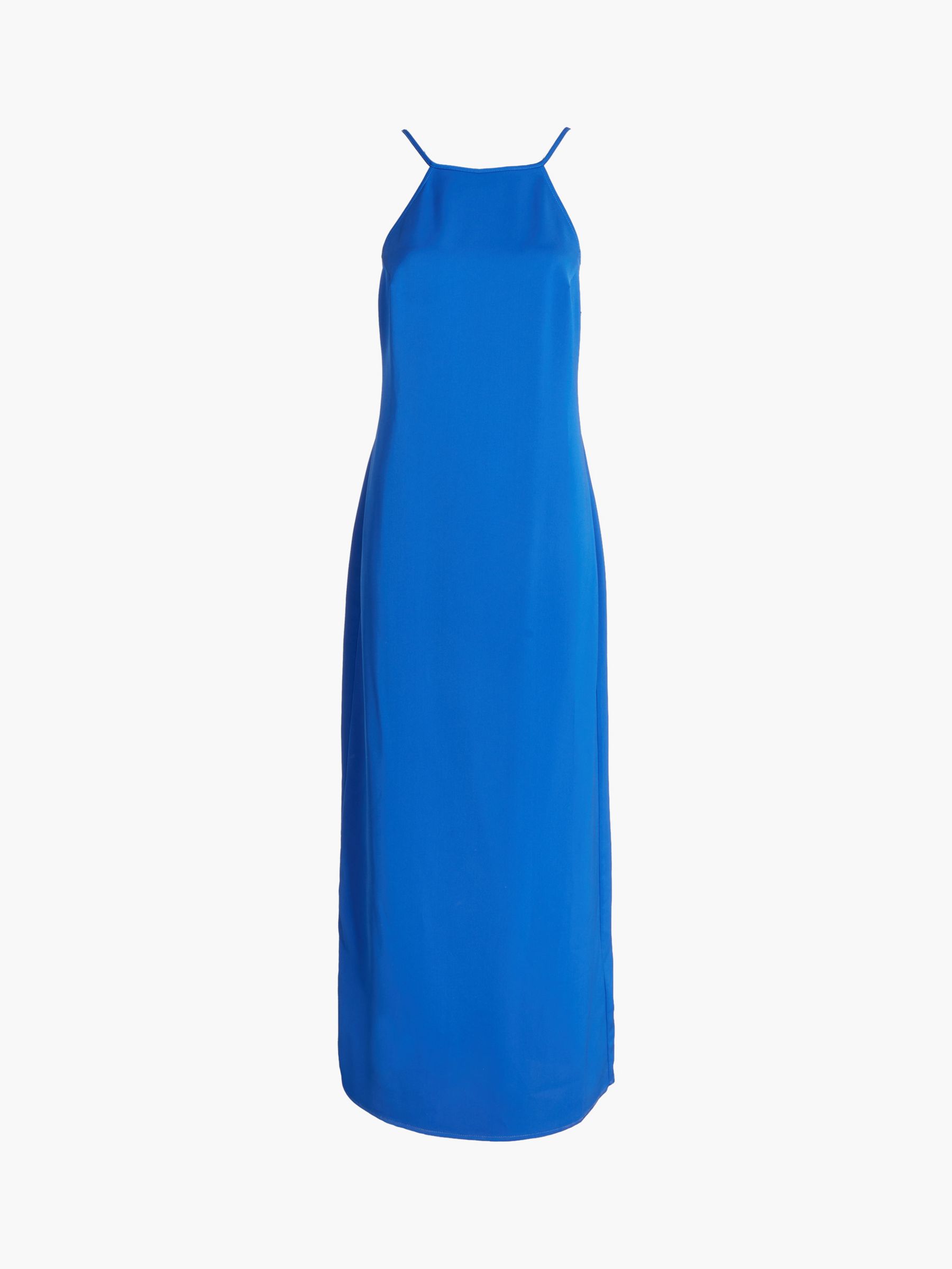 Calvin Klein Halterneck Slip Dress, Ultra Blue, 6