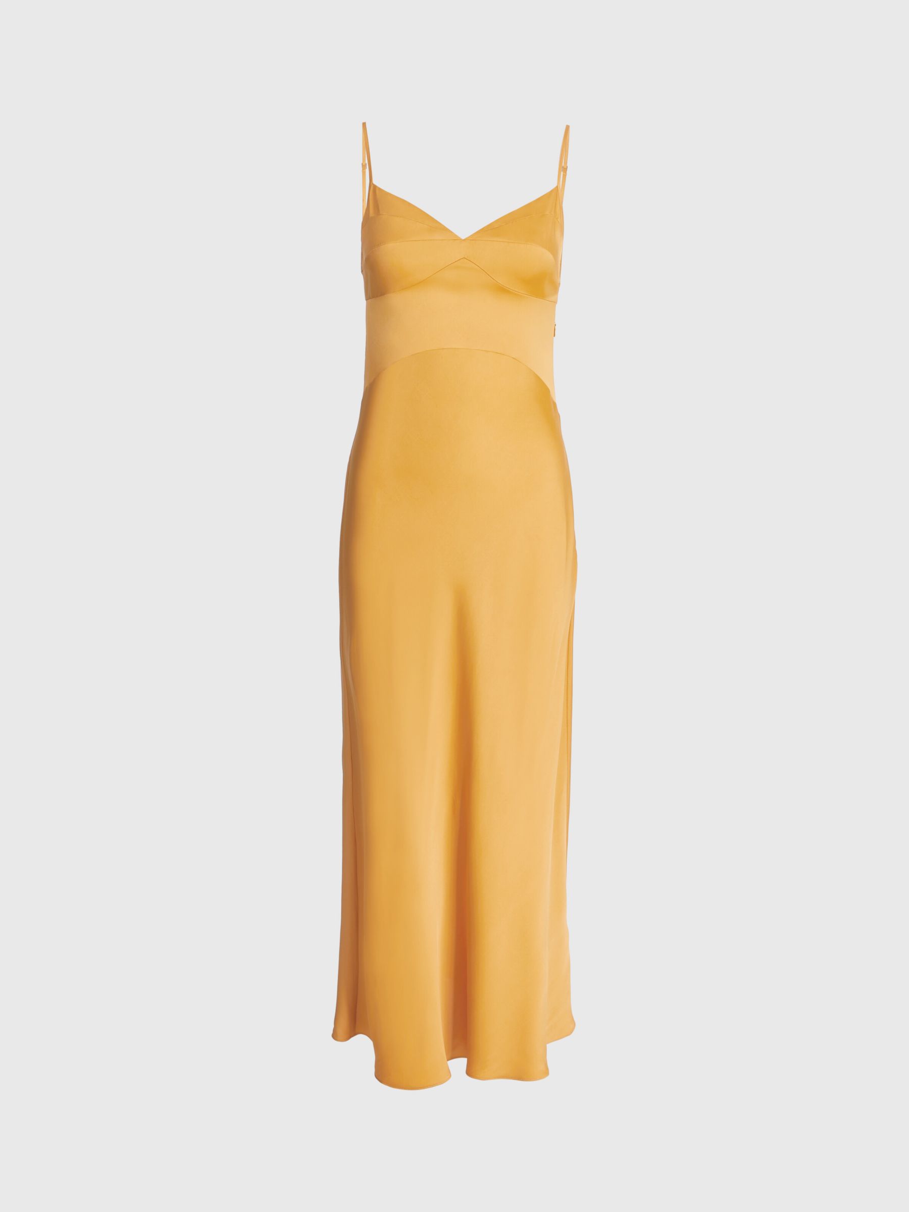 Calvin Klein Slip Dress, Vintage Gold at John Lewis & Partners