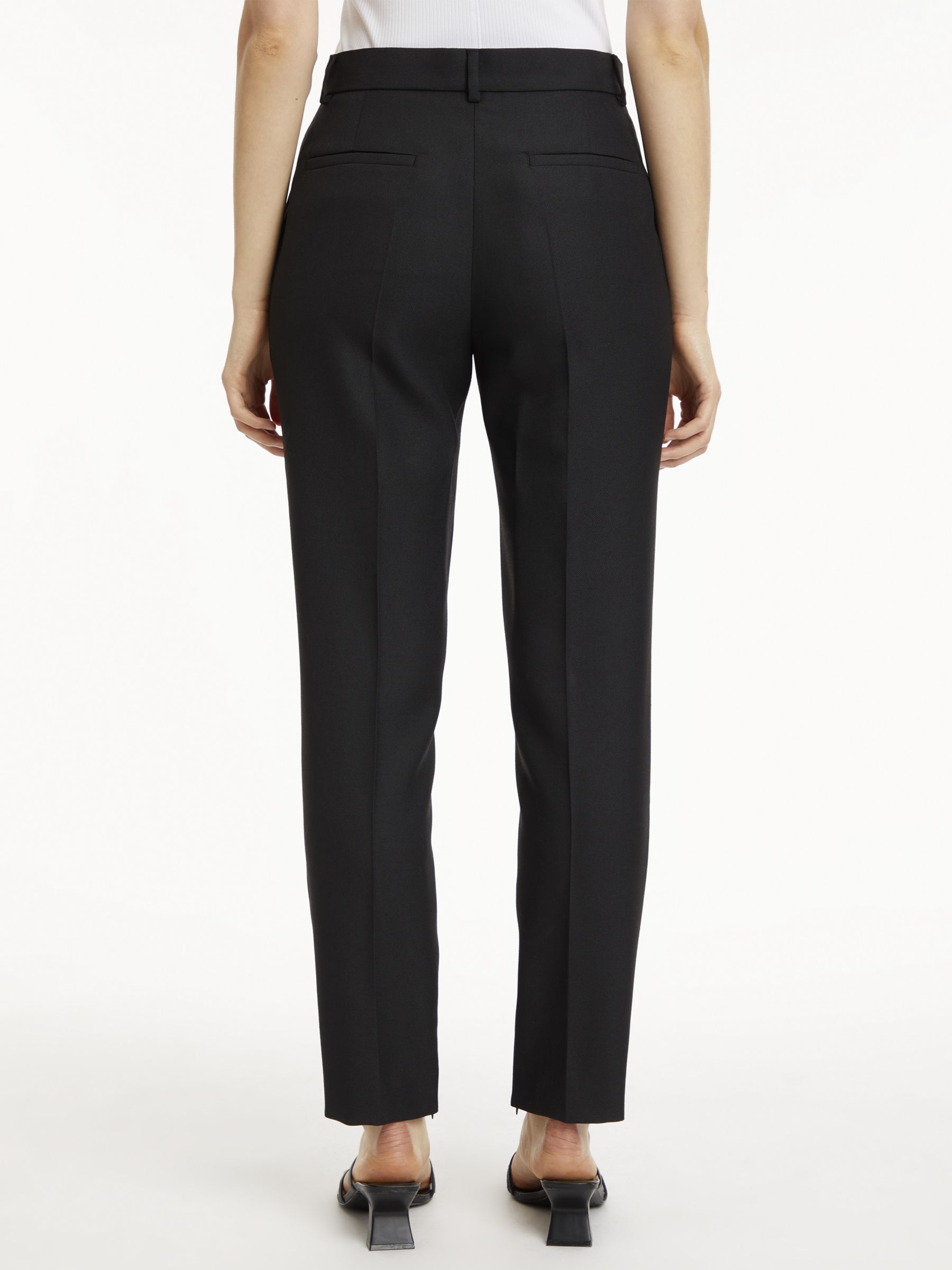 Calvin Klein Slim Fit Tailored Trousers, Black, 6