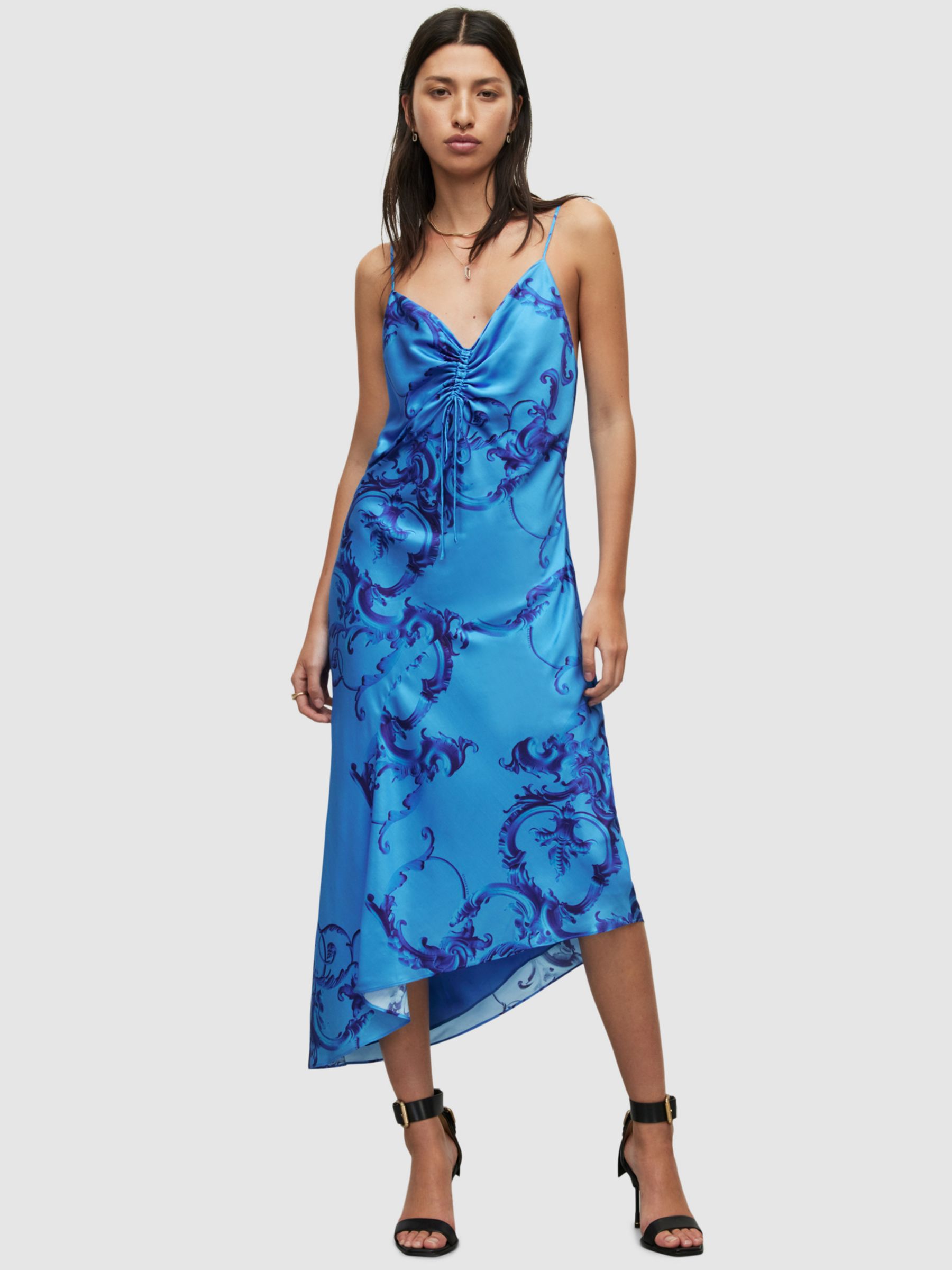 AllSaints Alexia Isabella Dress, Cobalt Blue, 4