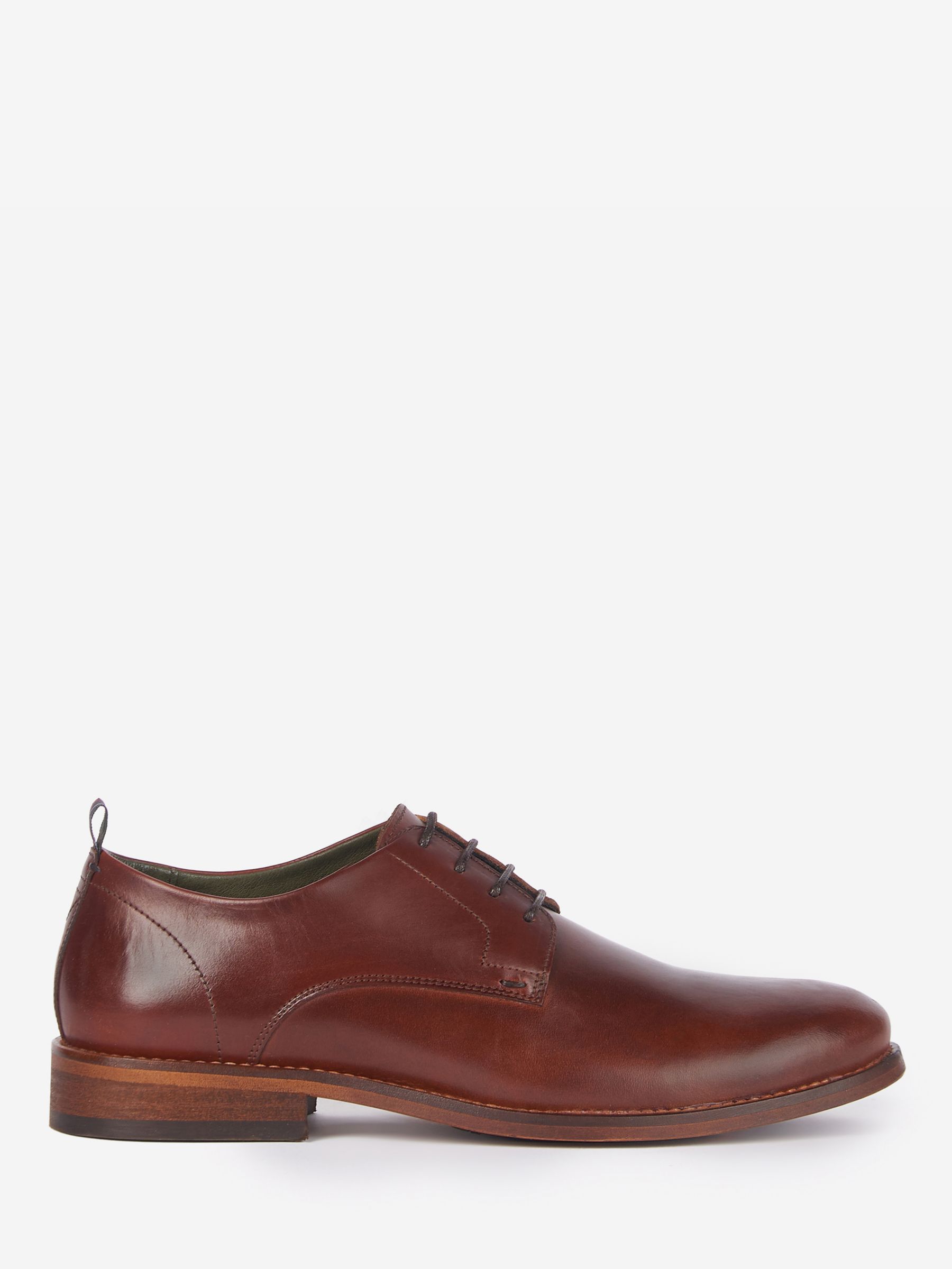 Barbour Harrowden Leather Derby Shoes, Mahogany