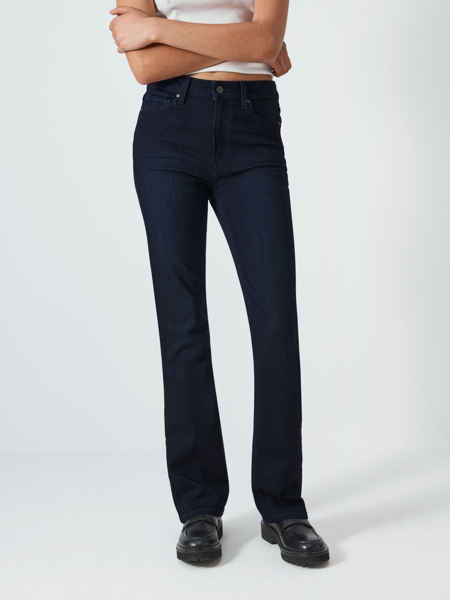 PAIGE High Rise Manhattan Bootcut Jeans, Lana at John Lewis & Partners