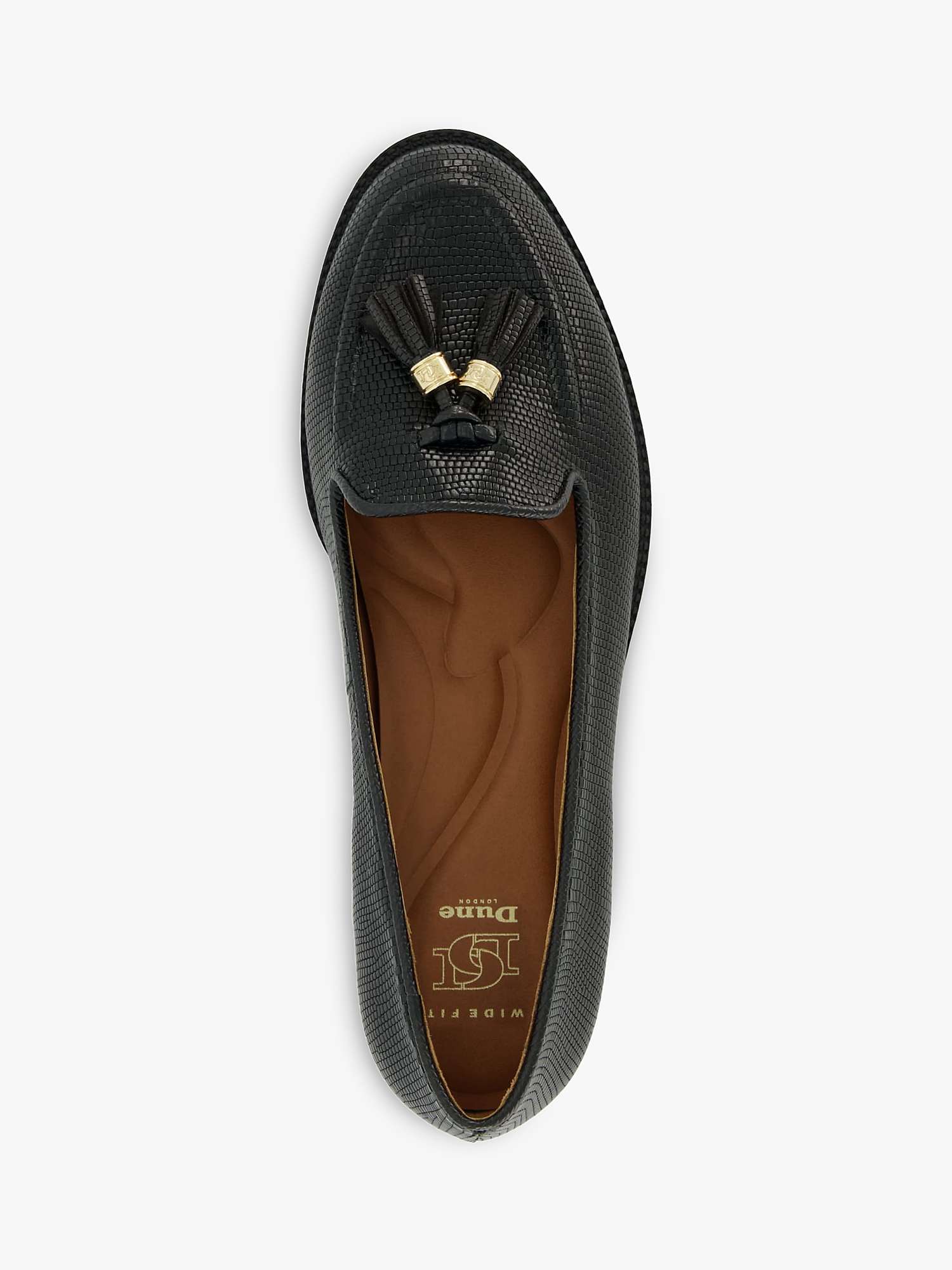Buy Dune Wide Fit Global Leather Tassel Loafers Online at johnlewis.com