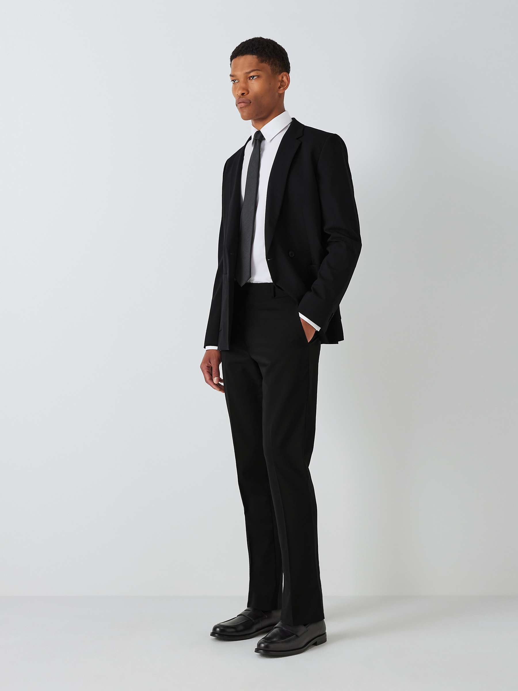 Buy Kin Wool Blend Bi-Stretch Slim Fit Suit Jacket, Black Online at johnlewis.com
