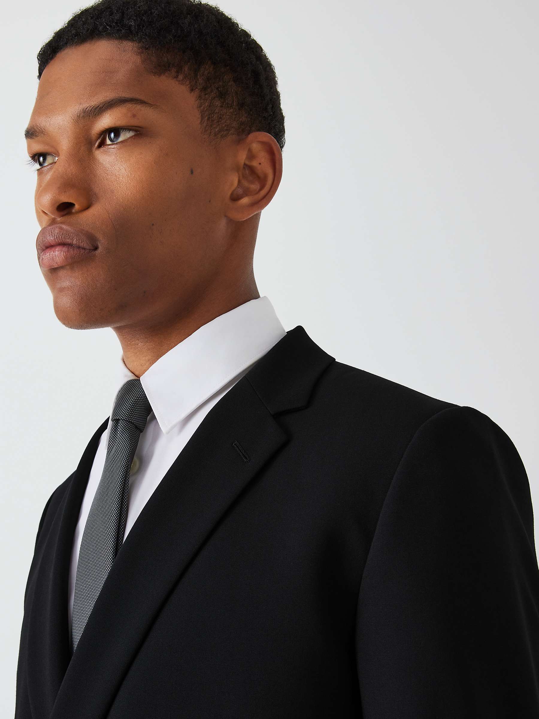 Buy Kin Wool Blend Bi-Stretch Slim Fit Suit Jacket, Black Online at johnlewis.com