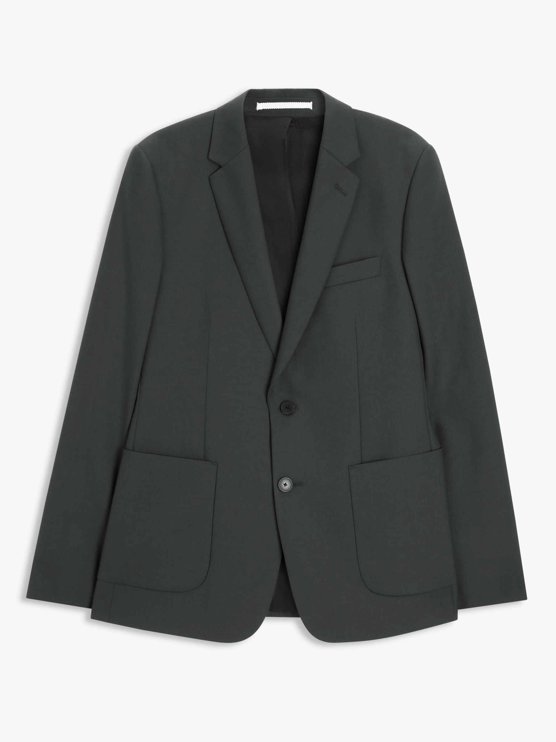 Kin Wool Blend Slim Suit Jacket, Green at John Lewis & Partners