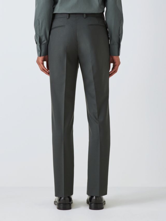 Kin Wool Blend Slim Fit Suit Trousers, Green, 32R