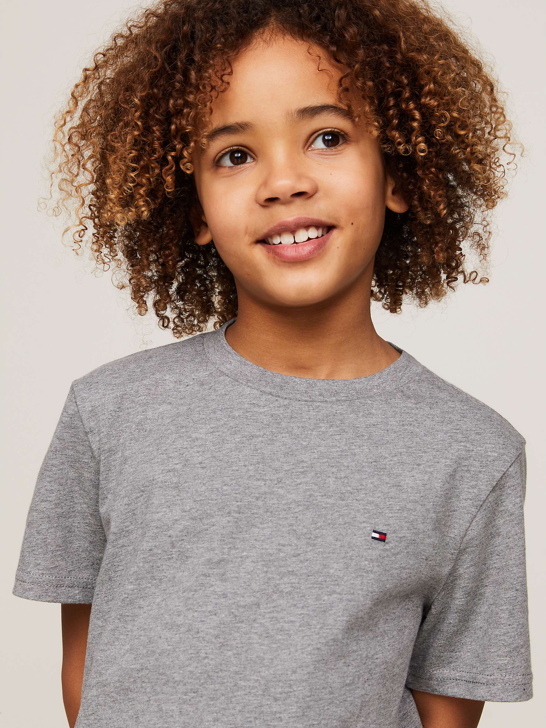 Buy Tommy Hilfiger Boy's 2 Pack T-Shirts, Grey/Black Online at johnlewis.com