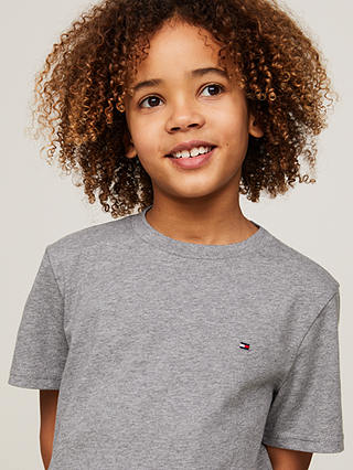 Tommy Hilfiger Boy's 2 Pack T-Shirts, Grey/Black