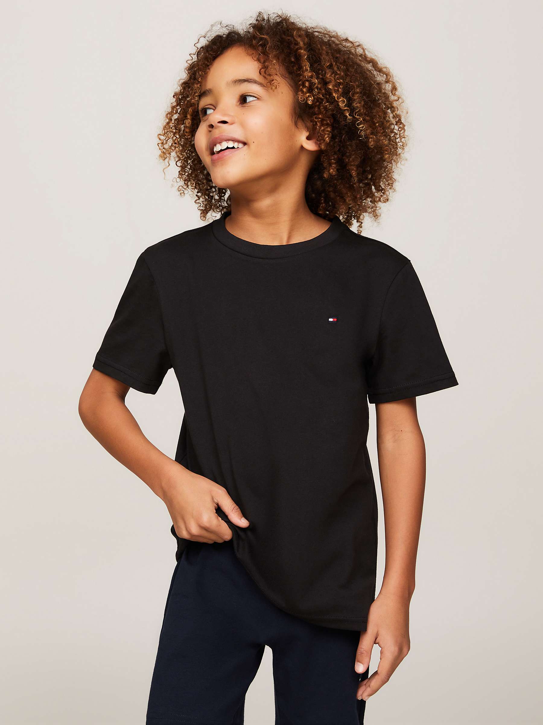 Buy Tommy Hilfiger Boy's 2 Pack T-Shirts, Grey/Black Online at johnlewis.com
