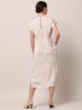 Helen McAlinden Shiv Satin Midi Dress, Oyster