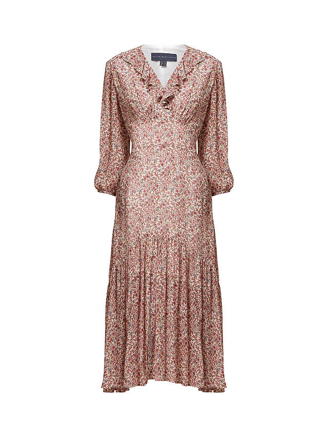 Helen McAlinden Maredith Vintage Floral Print Midi Dress, Multi