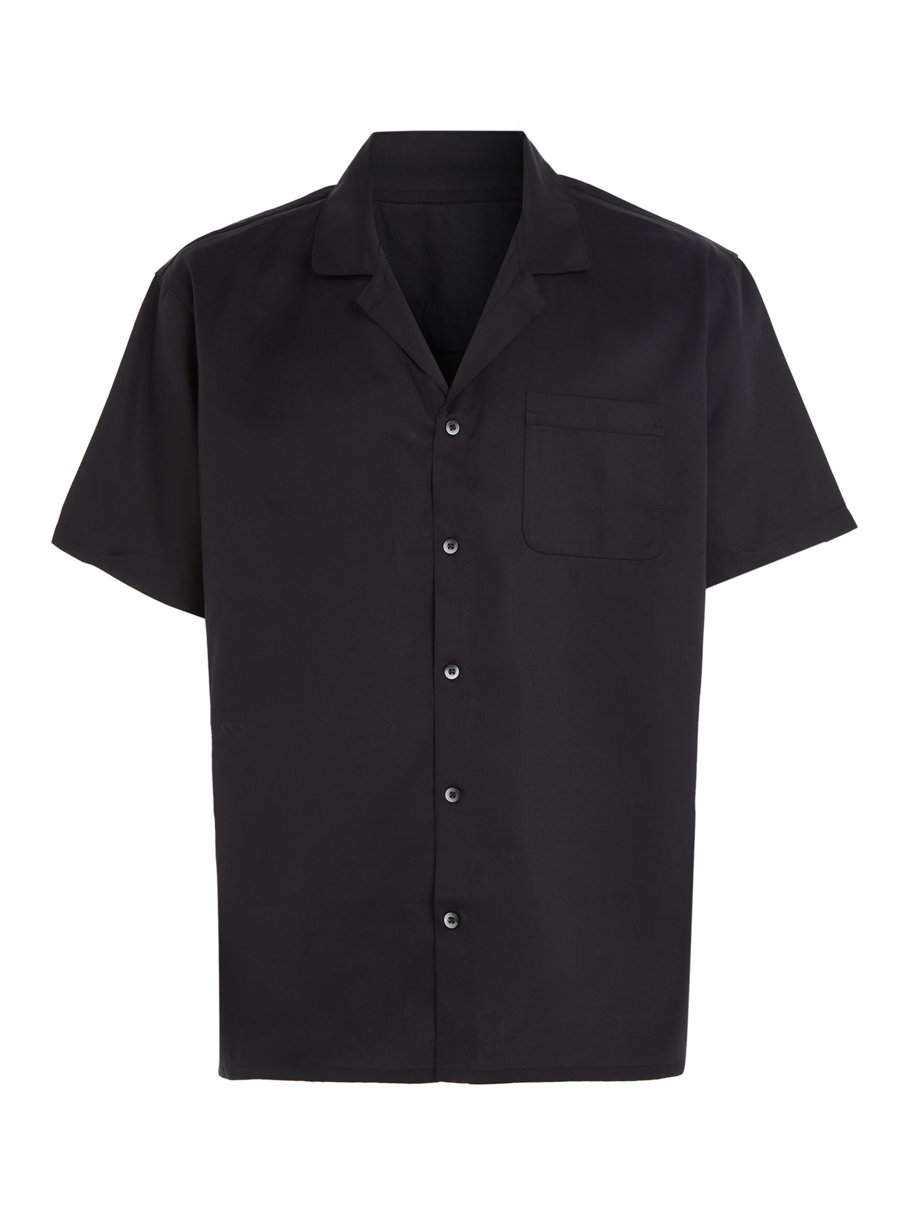 Calvin Klein Button Down Shirt, Black at John Lewis & Partners