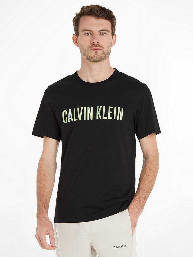 Calvin Klein Intense Power Lounge T-Shirt, Black/Tropic Lime