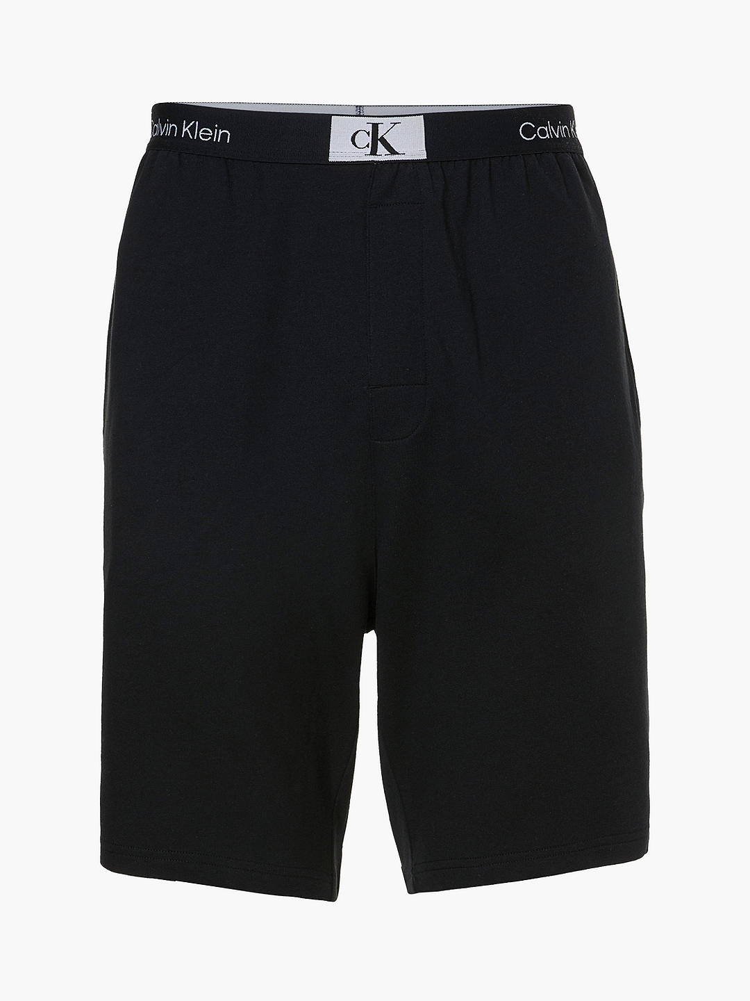 Calvin Klein Logo Band Pyjama Shorts, Black at John Lewis & Partners