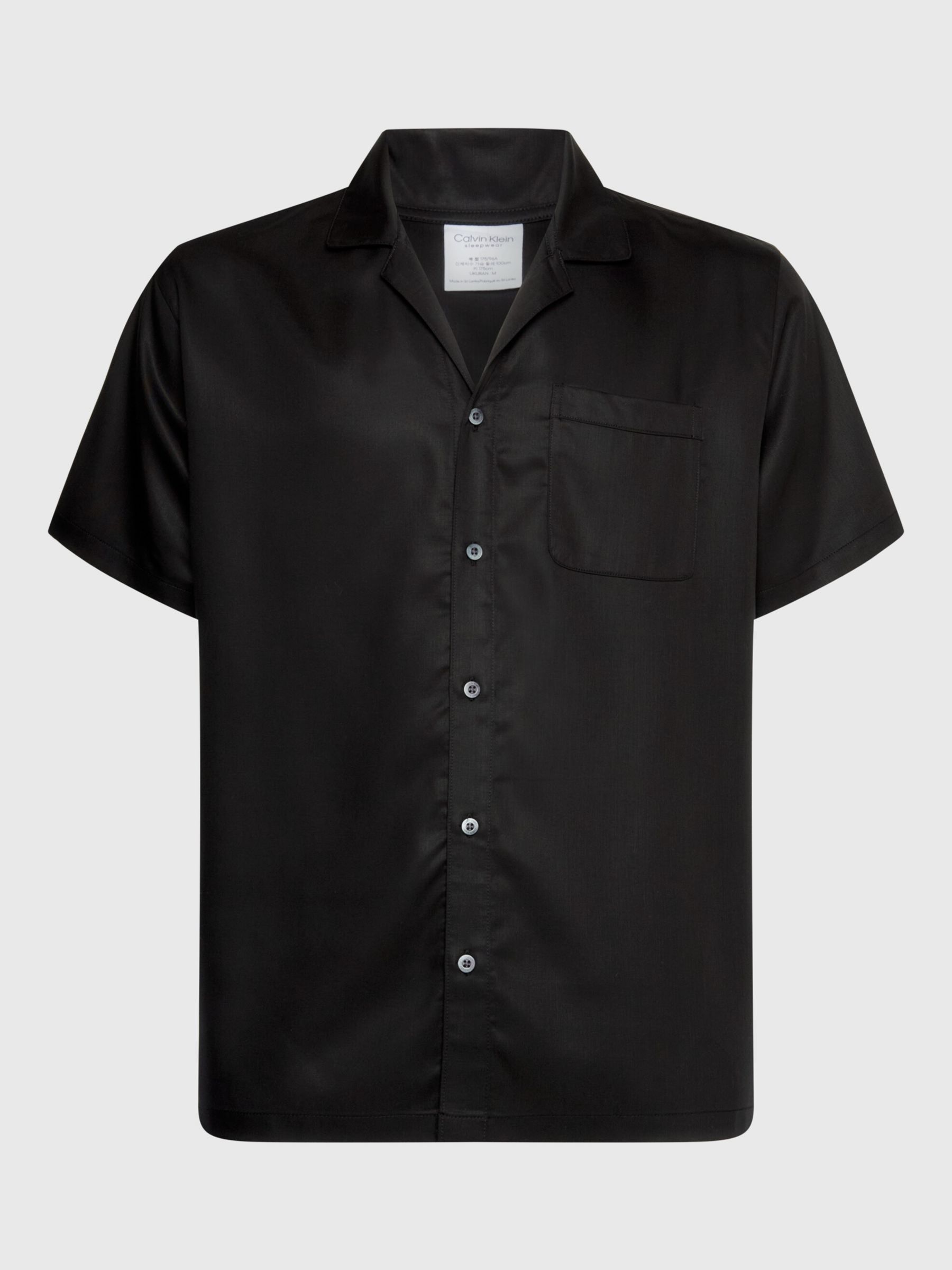 Calvin Klein Short Sleeve Lounge Shirt, Black