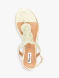 Dune Logics Twist Toe Post Sandals, Gold