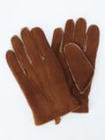 John Lewis Sheepskin Gloves, Brown
