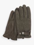John Lewis Leather Palm Gloves, Brown