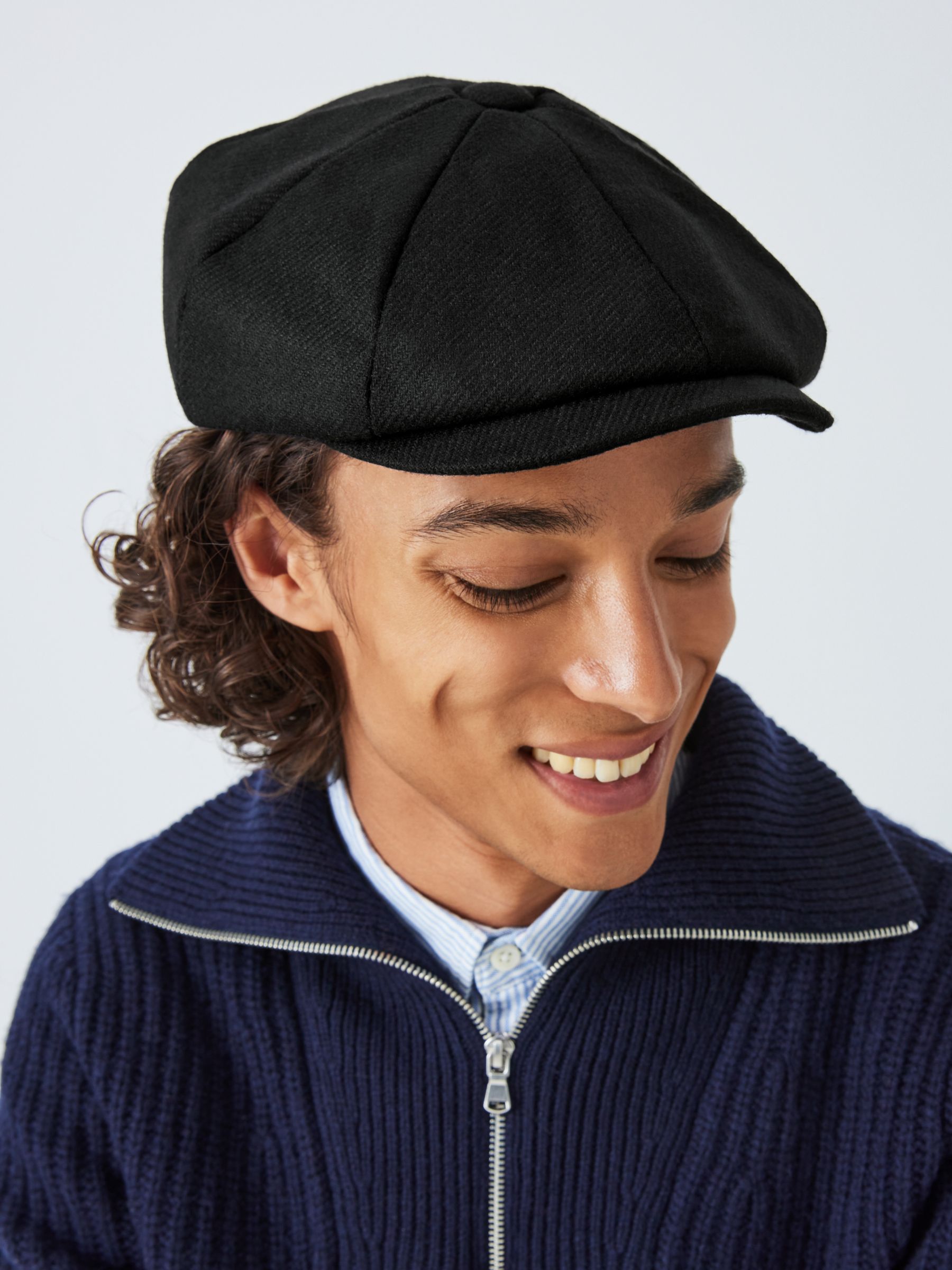 John Lewis Moon Merino Wool Baker Boy Hat