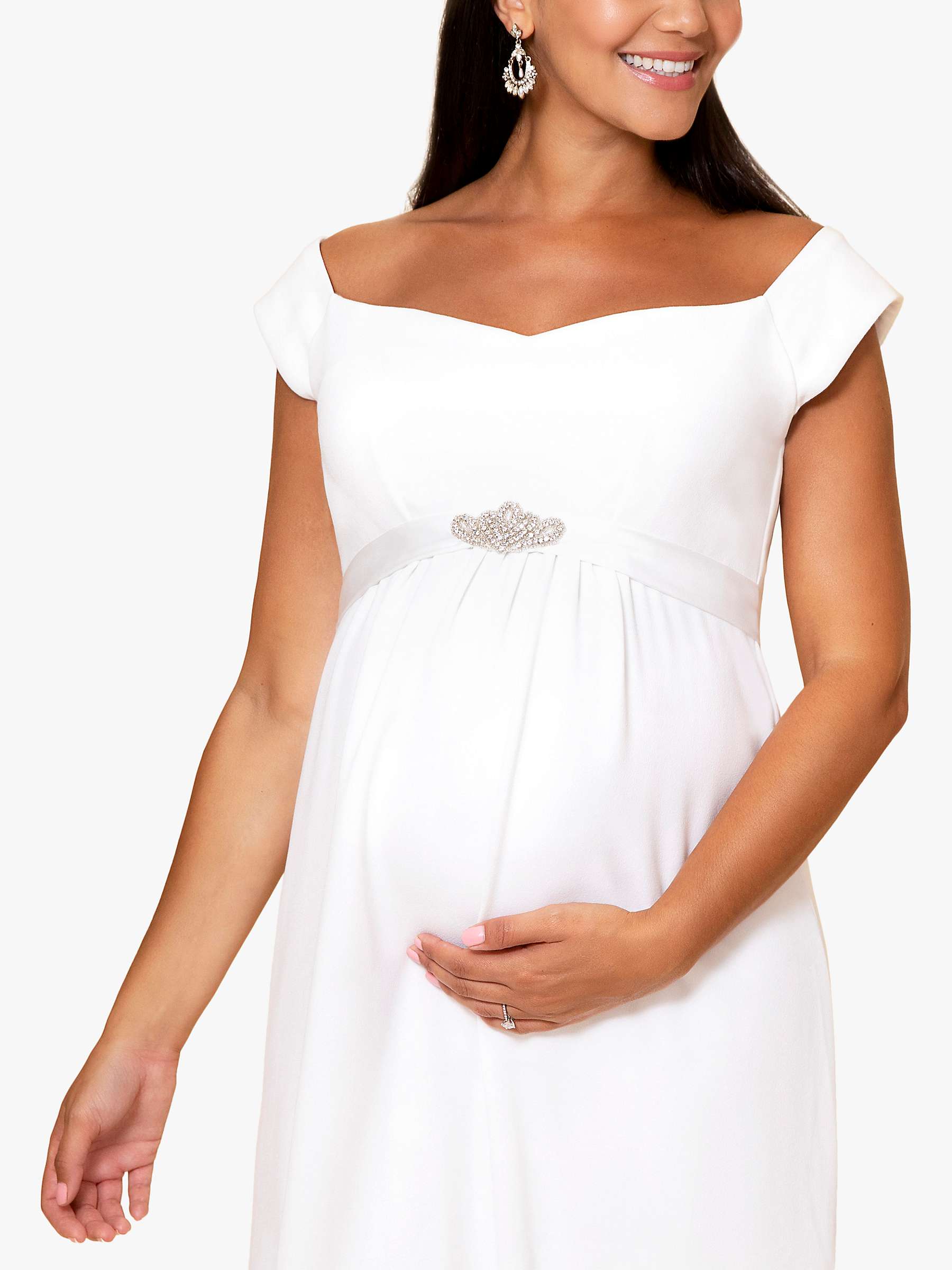 Buy Tiffany Rose Sadie Maternity Wedding Dress, Ivory Online at johnlewis.com