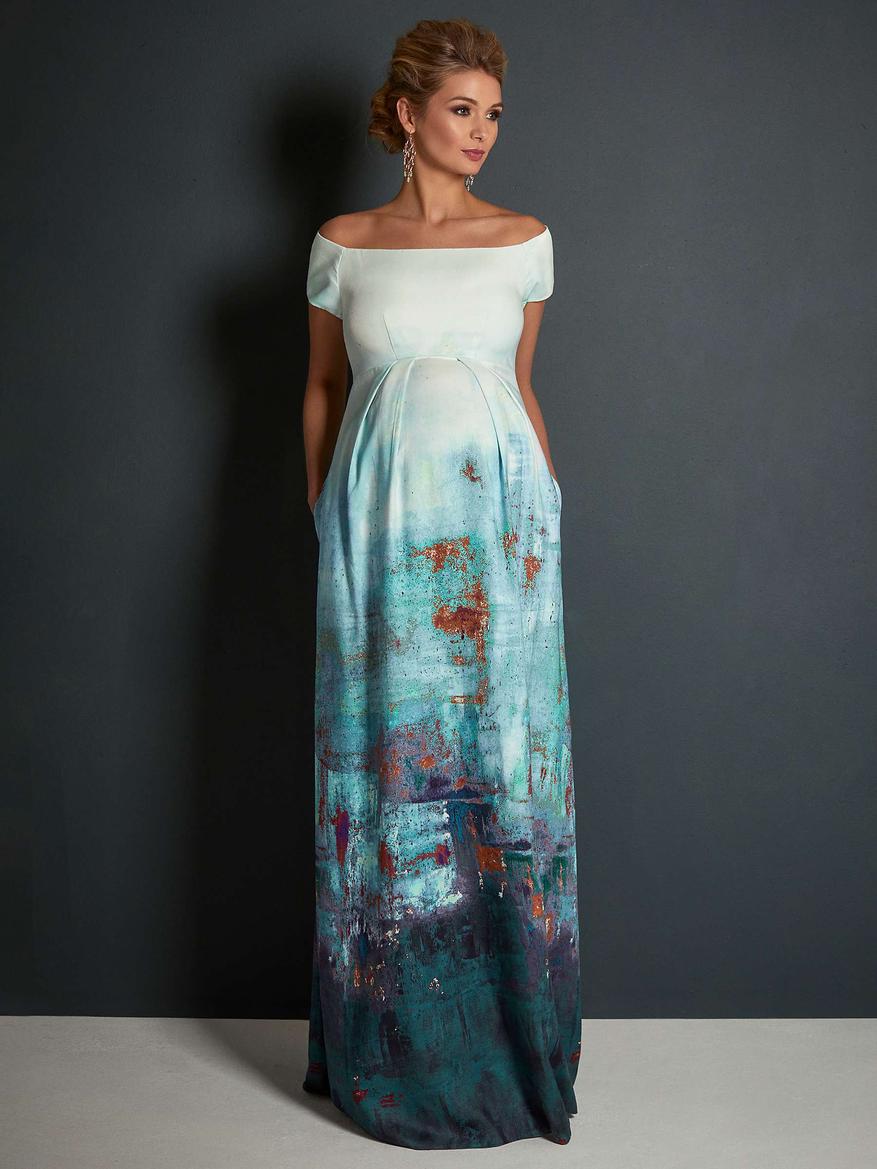 Buy Tiffany Rose Aria Maternity Dress, Aquatic Ombré Online at johnlewis.com
