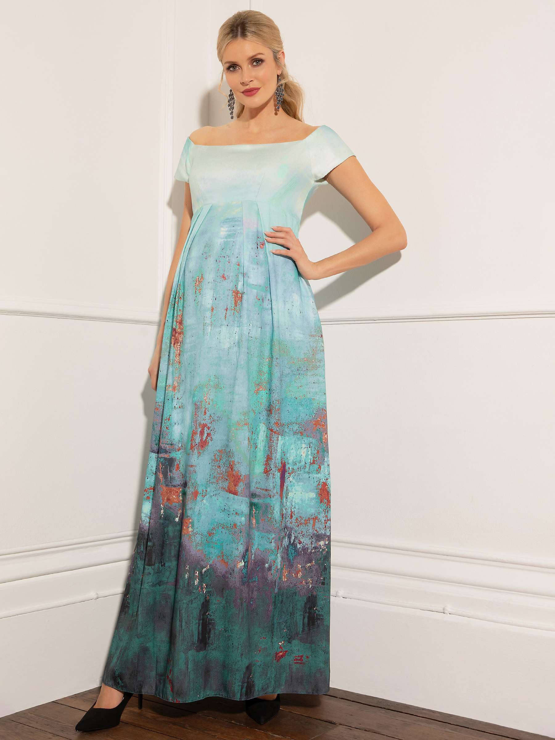 Buy Tiffany Rose Aria Maternity Dress, Aquatic Ombré Online at johnlewis.com
