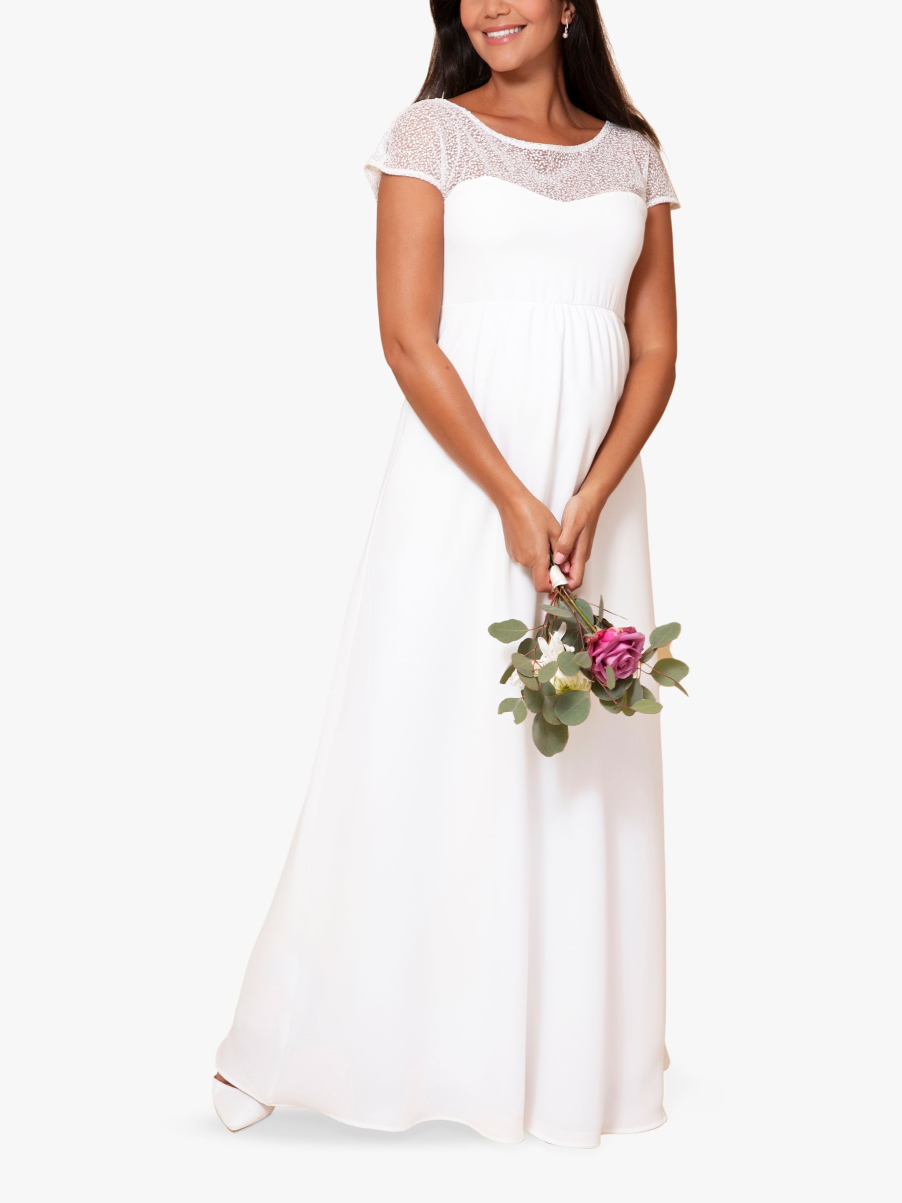 Tiffany Rose Marie Maternity Wedding Dress, Ivory, 6-8