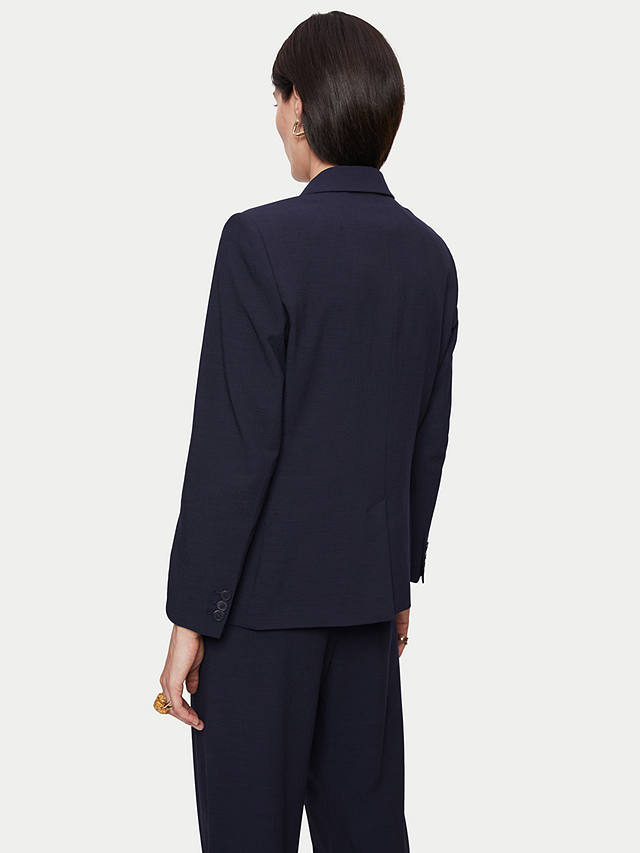 Jigsaw Fluid Twill Knox Blazer, Navy