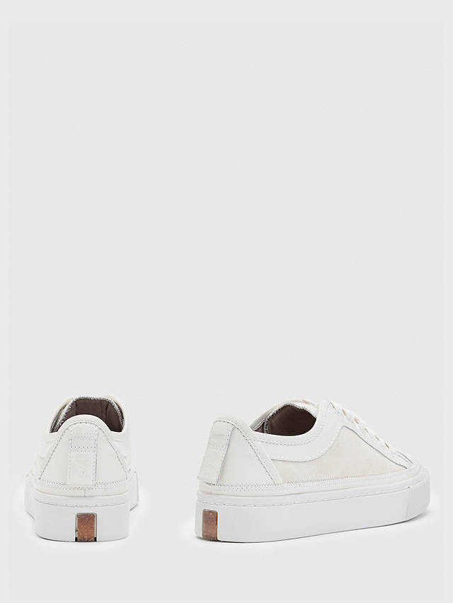 AllSaints Milla Low Top Trainers, Chalk