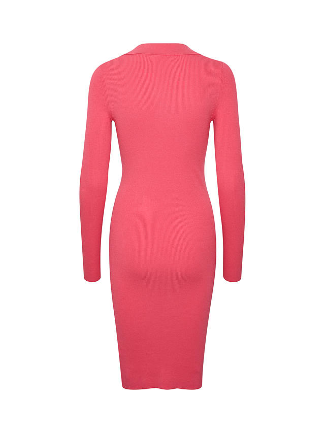 InWear Alana Polo Collar Jumper Dress, Pink Rose