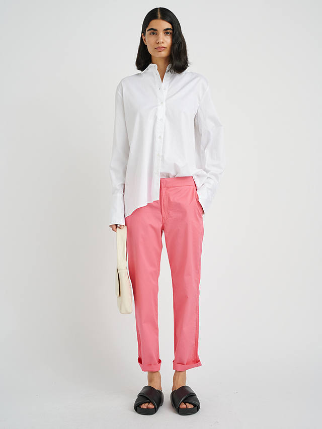 InWear Annalee Classic Fit Trousers, Pink Rose at John Lewis & Partners