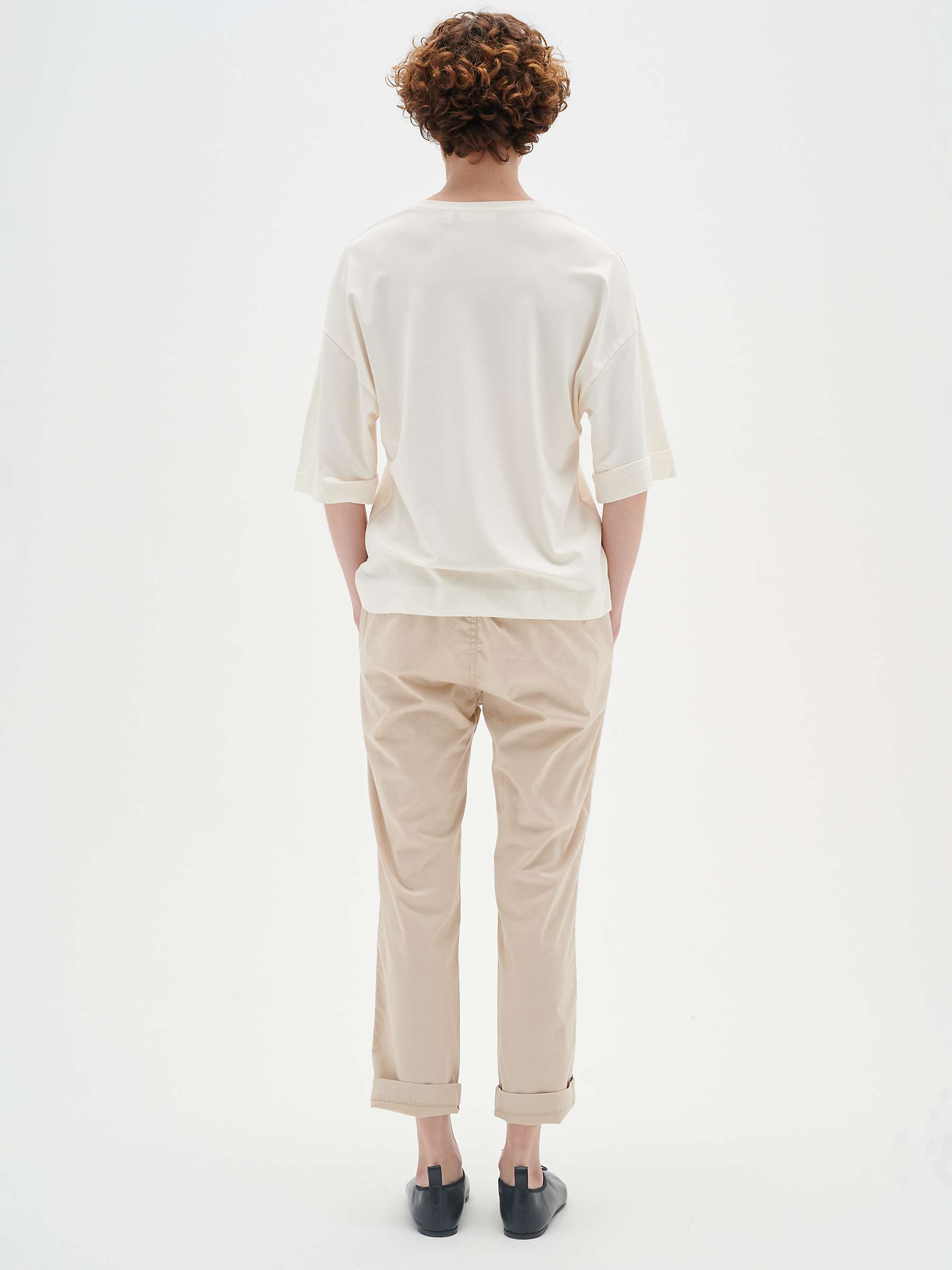 InWear Annalee Straight Fit Trousers, Cement at John Lewis & Partners