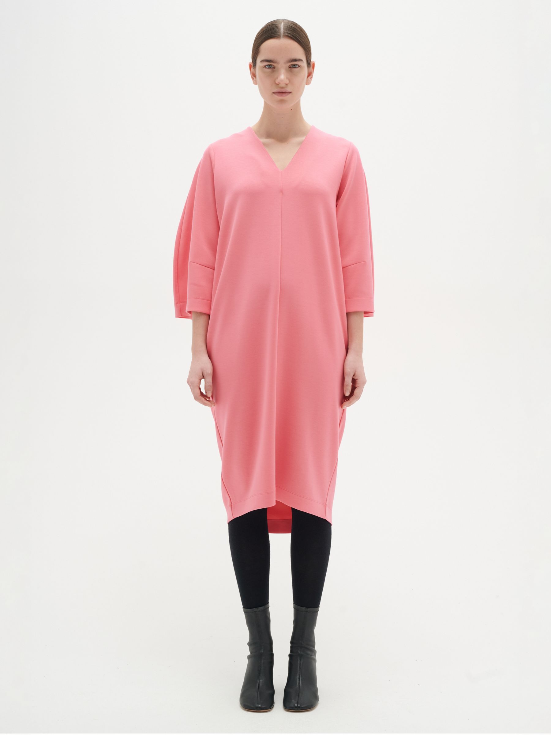 InWear Zoe Regular Fit Three Quarter Sleeve Dress, Pink Rose, XS