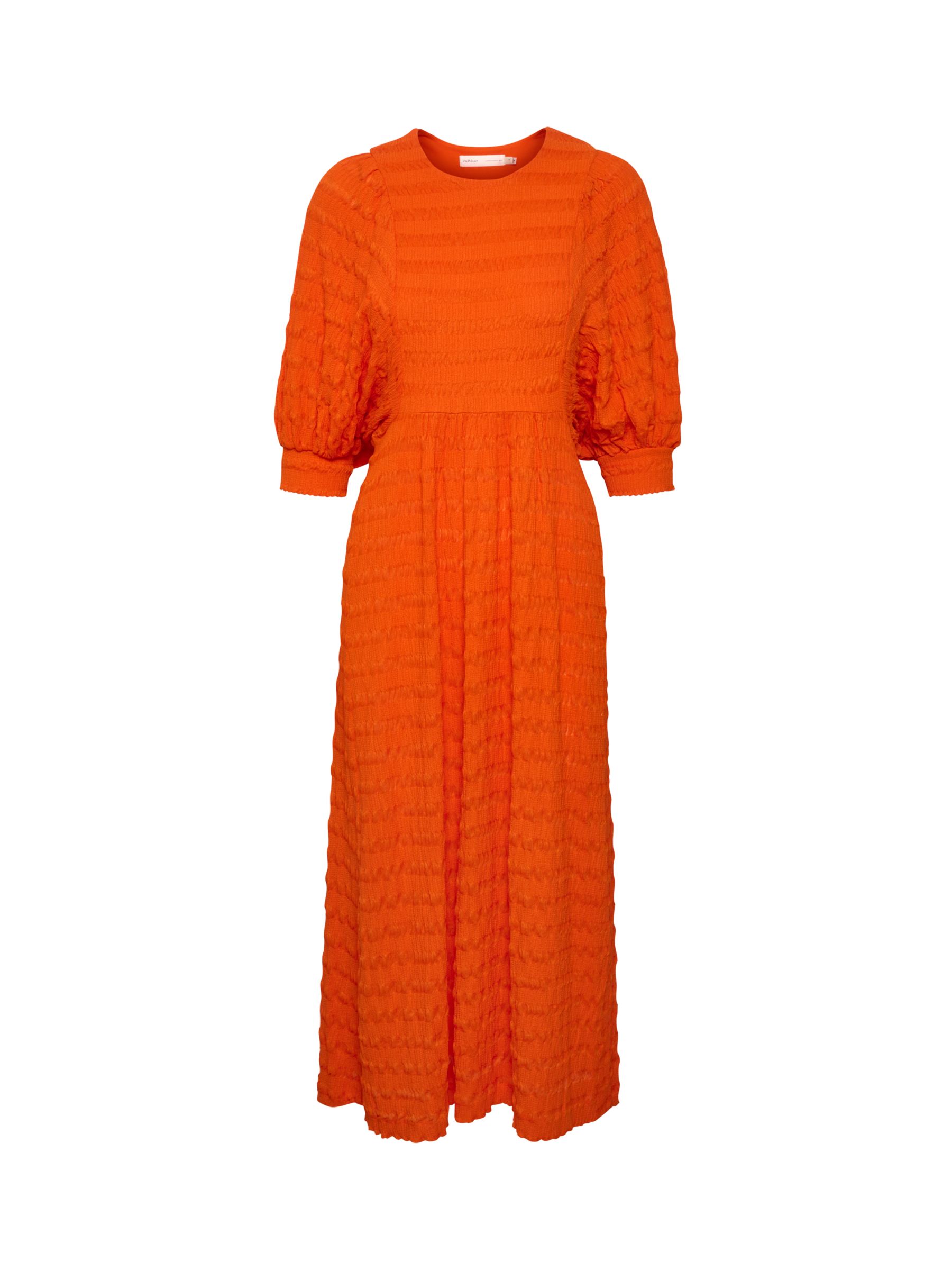 InWear Zabelle Oversized Fit Three Quarter Sleeve Dress, Flame Orange ...