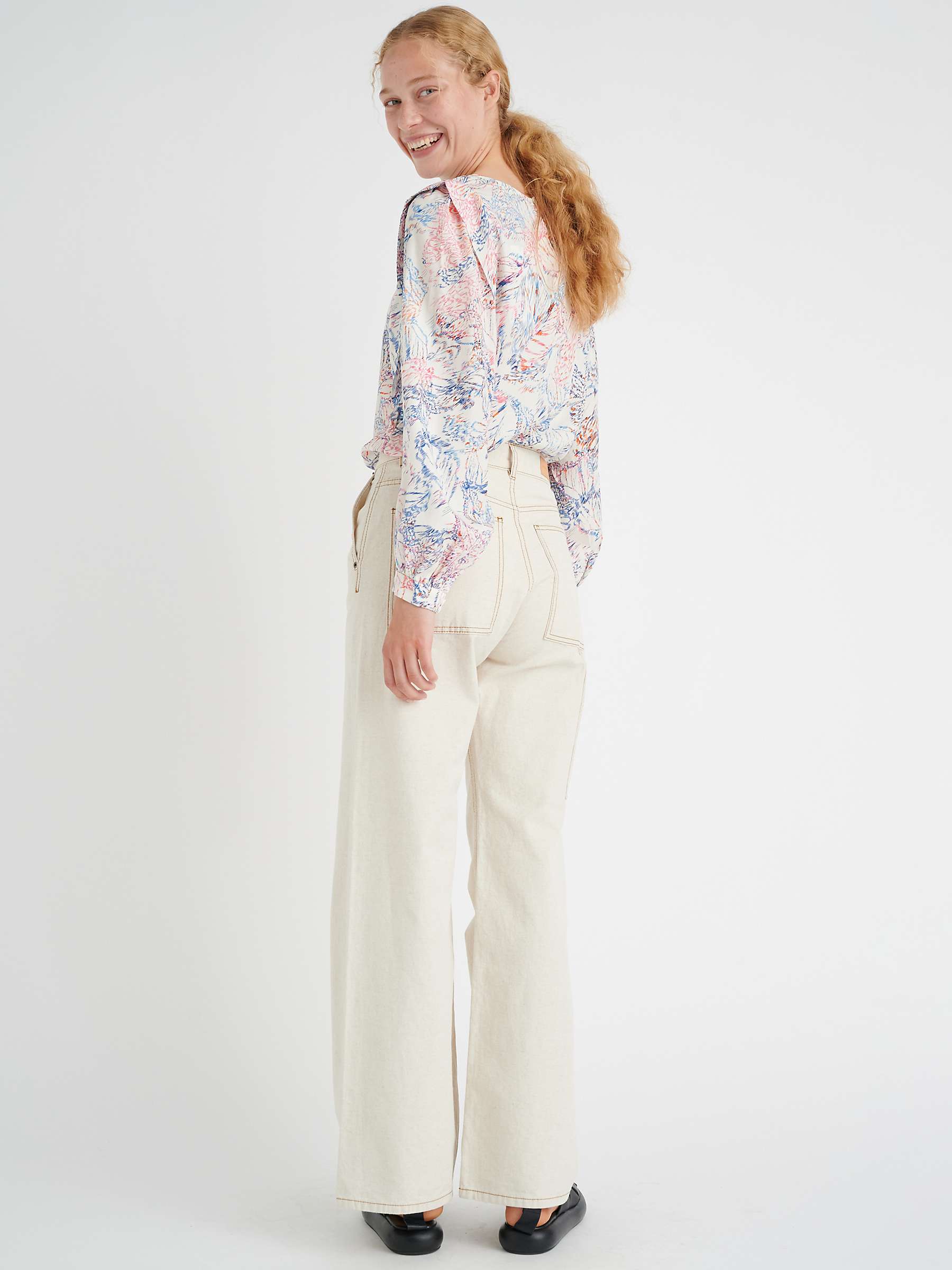 Buy InWear Damara Long Sleeve Blouse, Abstract Butterfly Online at johnlewis.com