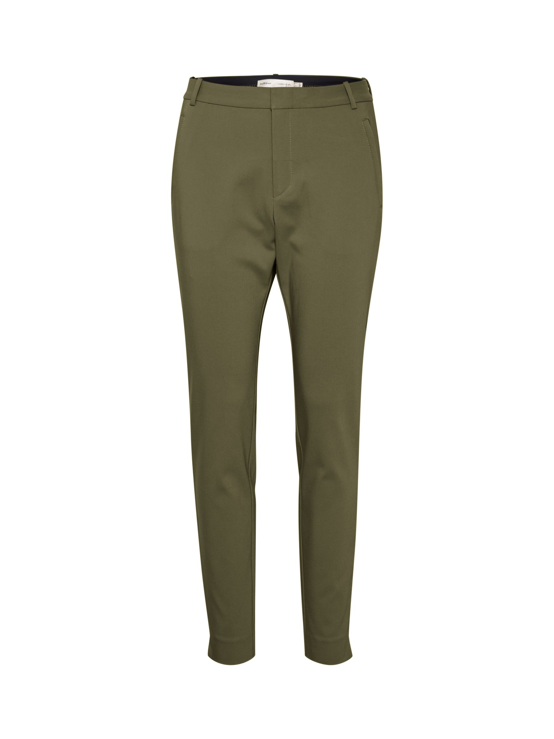 InWear Vanessa Ankle Trousers, Beetle Green at John Lewis & Partners