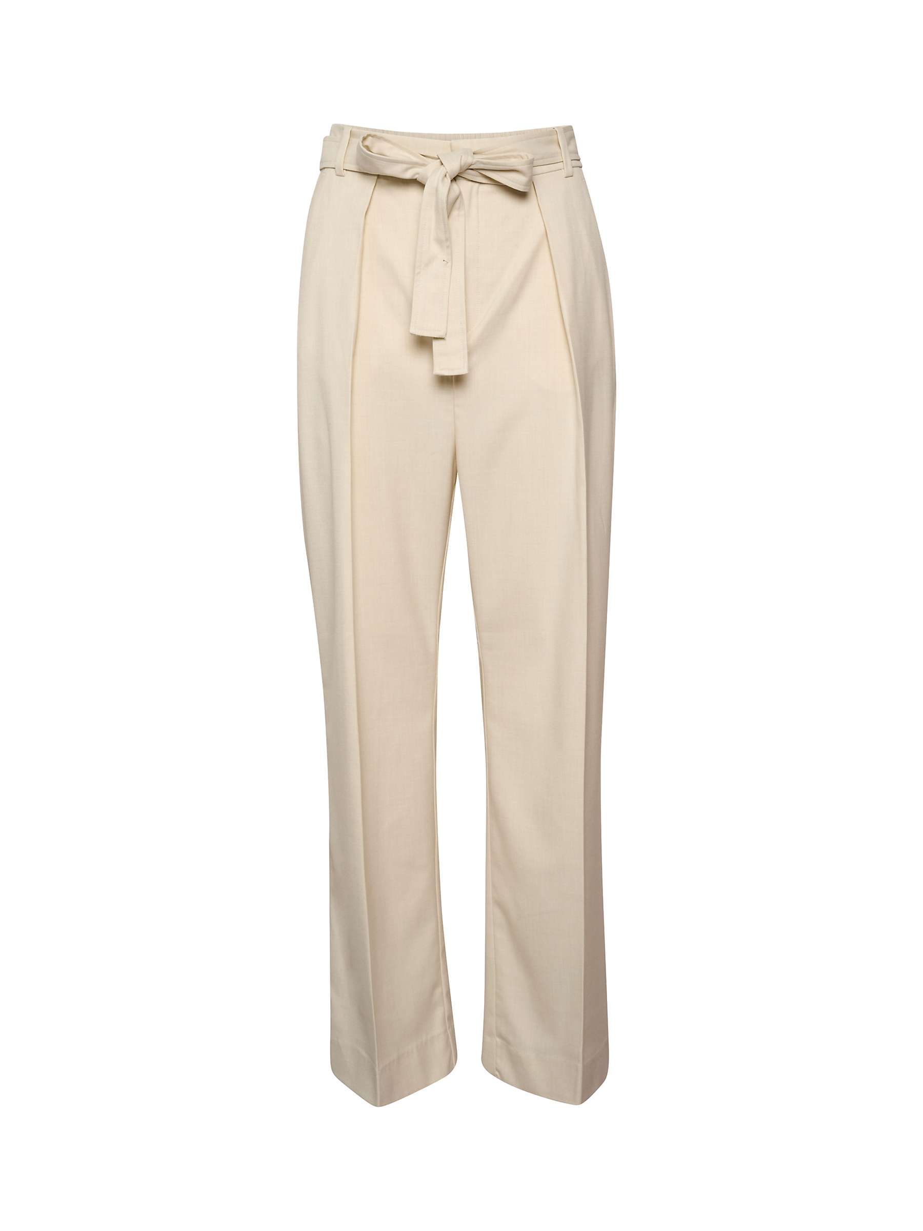 Buy InWear Kyrah Melange Wide Suit Trousers, Eggshell Online at johnlewis.com