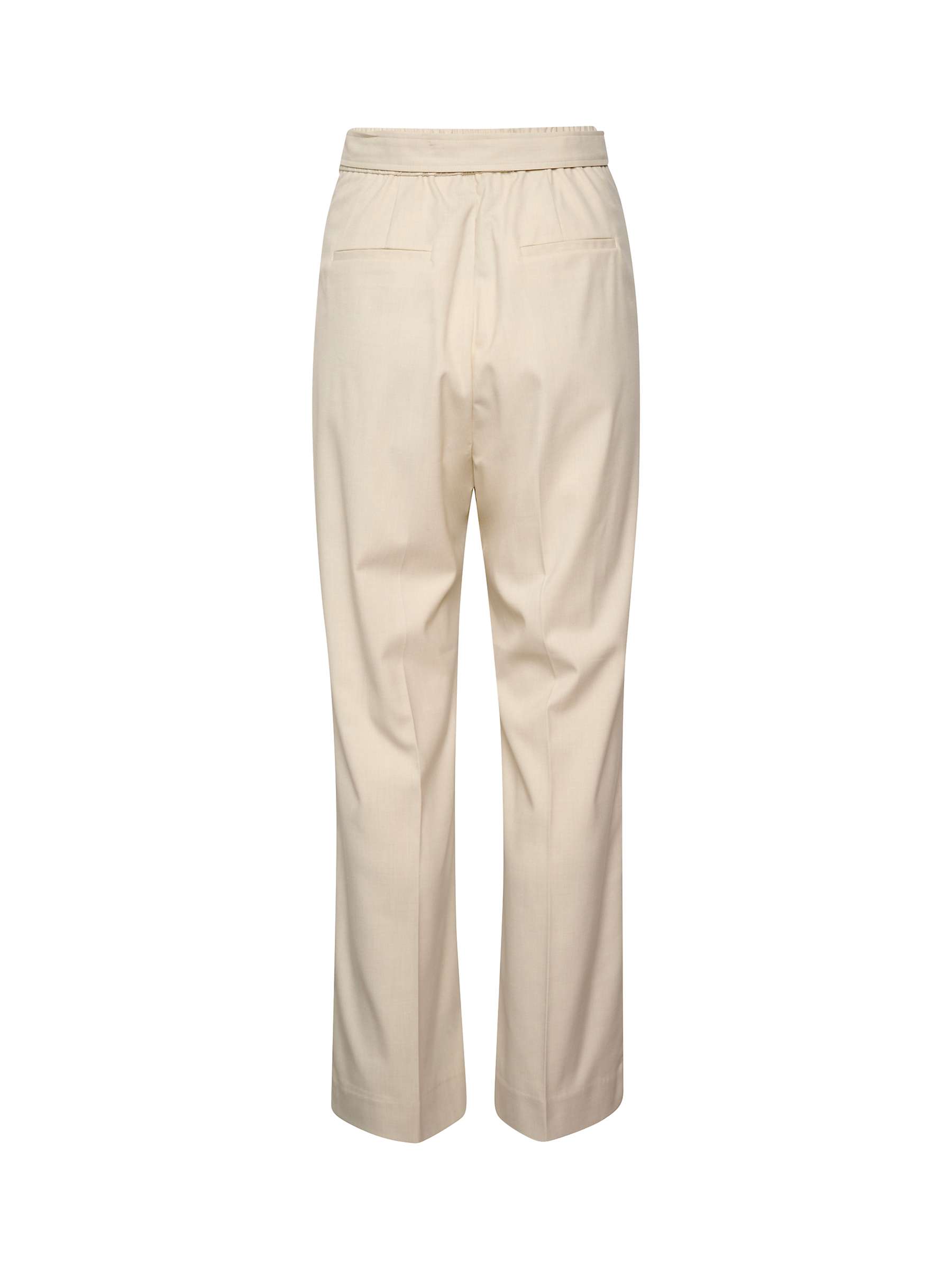 Buy InWear Kyrah Melange Wide Suit Trousers, Eggshell Online at johnlewis.com